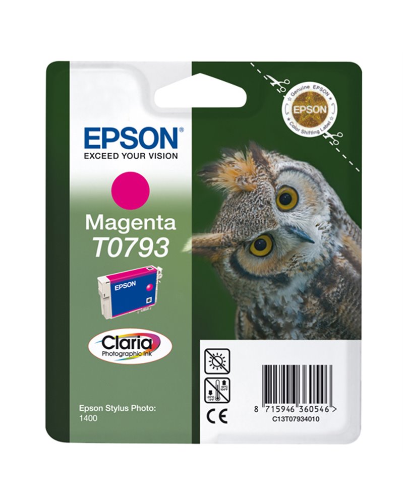 CARTUCCIA INCHIOSTRO EPSON CLARIA MAGENTA, NELLA NUOVA CONFEZIONE BLISTER RS