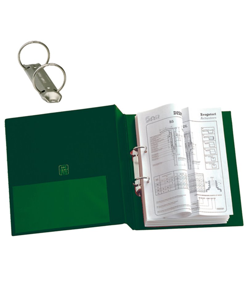 Raccoglitore STELVIO 25 A4 2R verde 22x30cm SEI ROTA