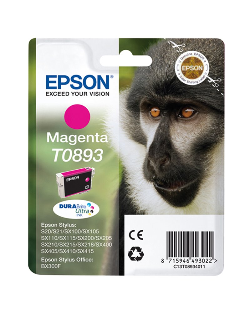 CARTUCCIA INCHIOSTRO A PIGMENTI MAGENTA EPSON DURABRITE ULTRA BLISTER RS