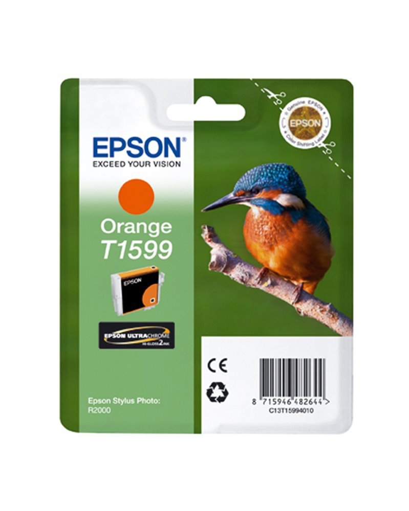 CARTUCCIA ARANCIO EPSON ULTRACHROME HI-GLOSS SERIE MARTIN PESCATORE TAGLIA XL