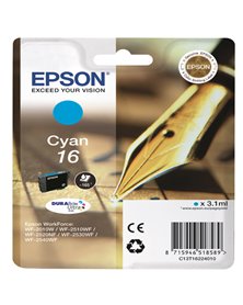 CARTUCCIA A PIGMENTI CIANO EPSON DURABRITE ULTRA, SERIE 16/PENNA E CRUCIVERBA