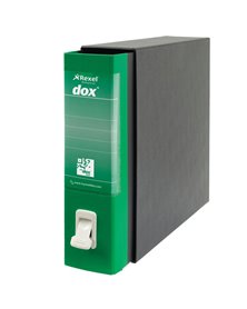 Registratore Dox 2 verde dorso 8cm f.to protocollo Esselte