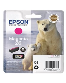 CARTUCCIA MAGENTA EPSON CLARIA PREMIUM SERIE 26/ORSO POLARE IN BLISTER RS