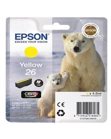 CARTUCCIA GIALLO EPSON CLARIA PREMIUM SERIE 26/ORSO POLARE IN BLISTER RS