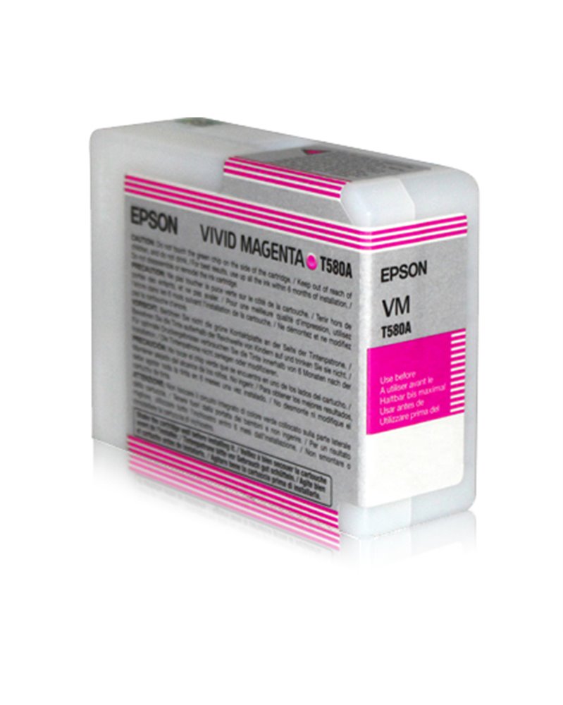 TANICA INCHIOSTRO A PIGMENTI EPSON ULTRACHROME K3 VIVID-MAGENTA (80ML).