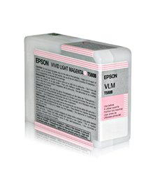 TANICA INCHIOSTRO A PIGMENTI EPSON ULTRACHROME K3 VIVID-MAGENTA CHIARO (80ML).