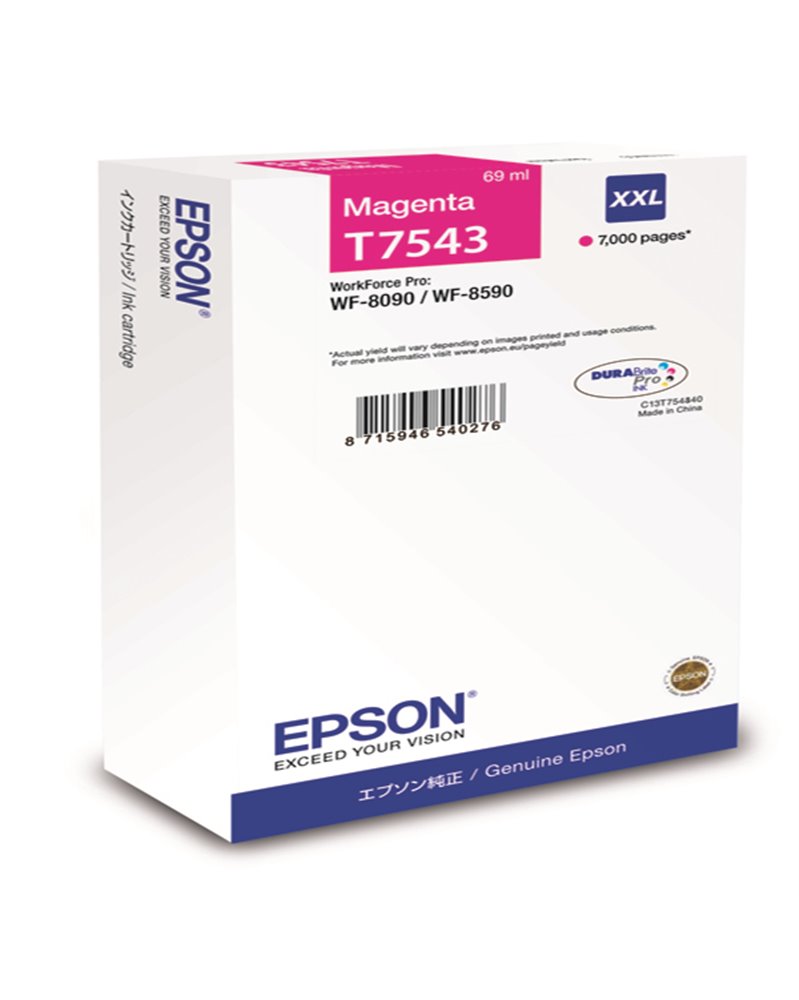 CARTUCCIA INCHIOSTRO MAGENTA XXL T7543 DURABRITE PRO