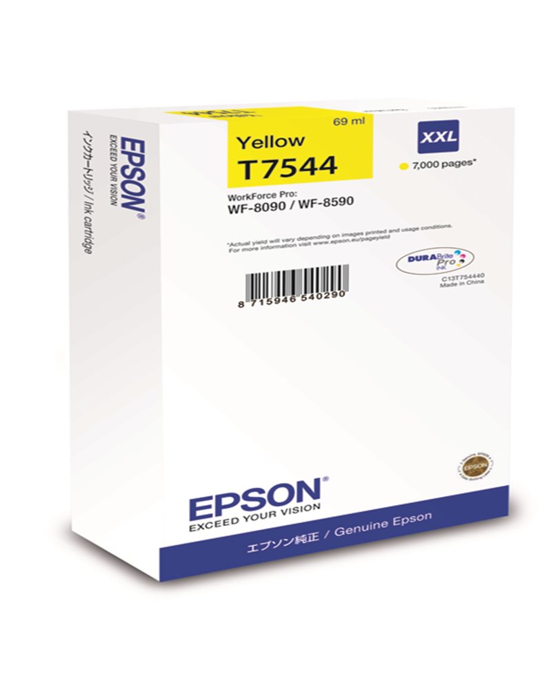 CARTUCCIA INCHIOSTRO GIALLO XXL T7544 DURABRITE PRO