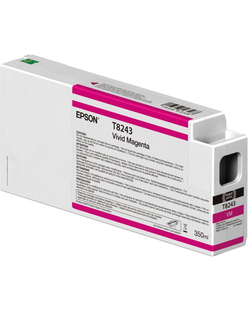 TANICA INCHIOSTRO MAGENTA 350 ML PER PLOTTER EPSON SURECOLOR SERIES SC-P6000/