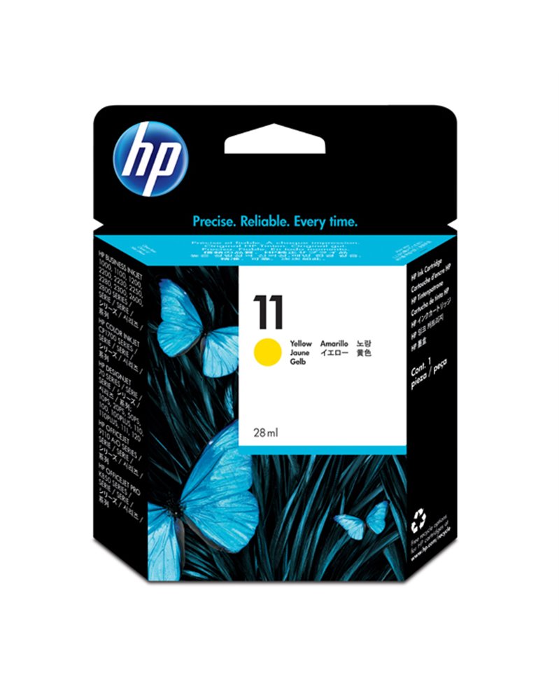 CARTUCCIA A GETTO D'INCHIOSTRO HP N.11 GIALLO 28ML