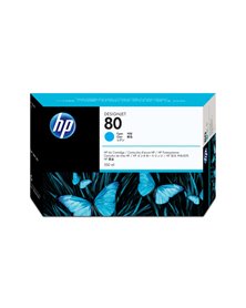 CARTUCCIA A GETTO D'INCHIOSTRO HP N.80 CIANO 350ML