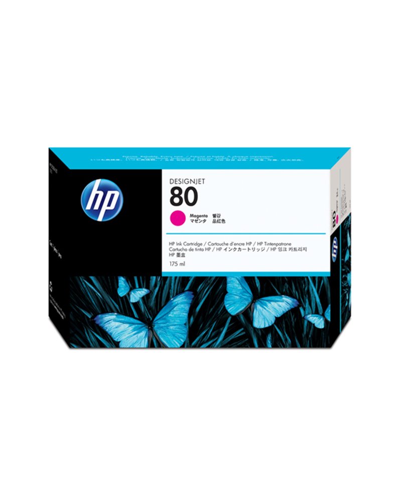 CARTUCCIA A GETTO D'INCHIOSTRO HP N.80 MAGENTA 175ML