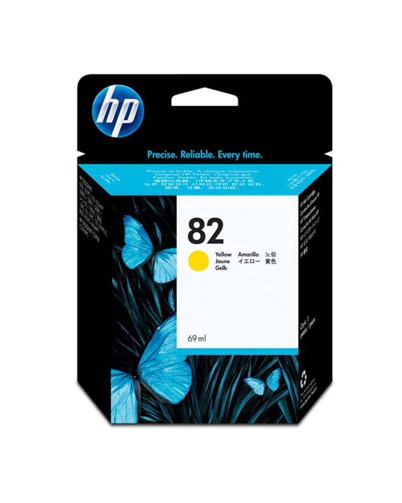 CARTUCCIA A GETTO D'INCHIOSTRO HP N.82 GIALLO 69ML