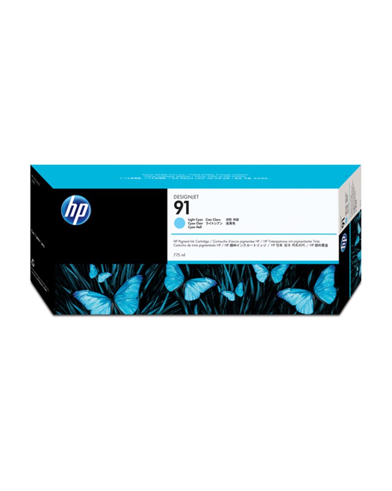 CARTUCCIA D'INCHIOSTRO HP 91 CIANO CHIARO, DA 775 ML CON INCHIOSTRO HP VIVERA