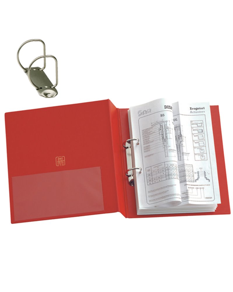 Raccoglitore STELVIO 50 A4 2D rosso 22x30cm SEI ROTA Raccoglitore STELVIO 50 A4 2D rosso 22x30cm SEI ROTA