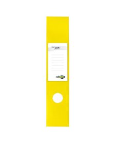 Busta 10 copridorso CDR PVC adesivi giallo 7x34,5cm SEI ROTA