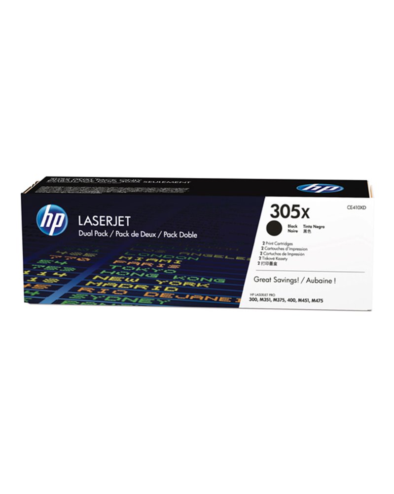 SCATOLA DI 2 CARTUCCE DI STAMPA HP LASERJET HP NR.305X