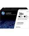 CONFEZIONE DA 2 CARTUCCE TONER NERO ALTA CAPACITA' HP26X