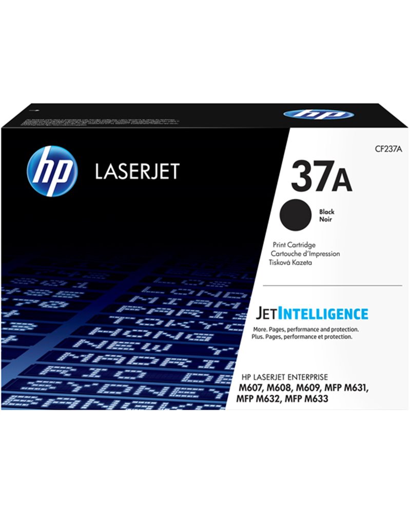 TONER NERO HP 37A LASERJET ENTERPRISE SERIE M631-M632-M633-M607-M608-M609