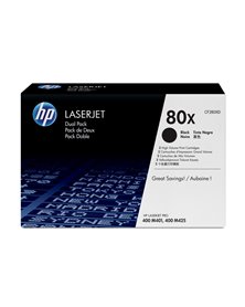 SCATOLA 2 CARTUCCE DI STAMPA NERO HP LASERJET CF280X