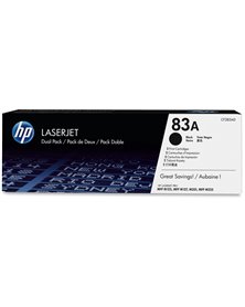 CONFEZIONE DI 2 TONER HP 83A NERO