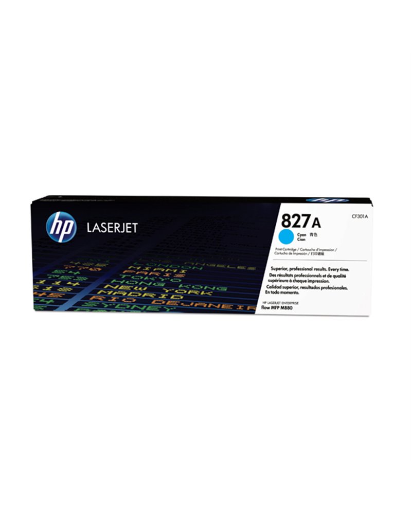 HP 827A TONER CARTRIDGE CIANO LASER JET