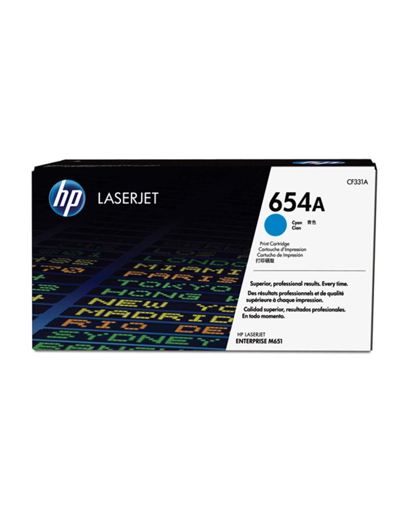 HP 654A TONER CARTRIDGE CIANO LASER JET