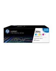 SCATOLA MULTIPACK 3 TONER COLORI CIANO/MAG/GIALLO HP LASERJET NR.304A