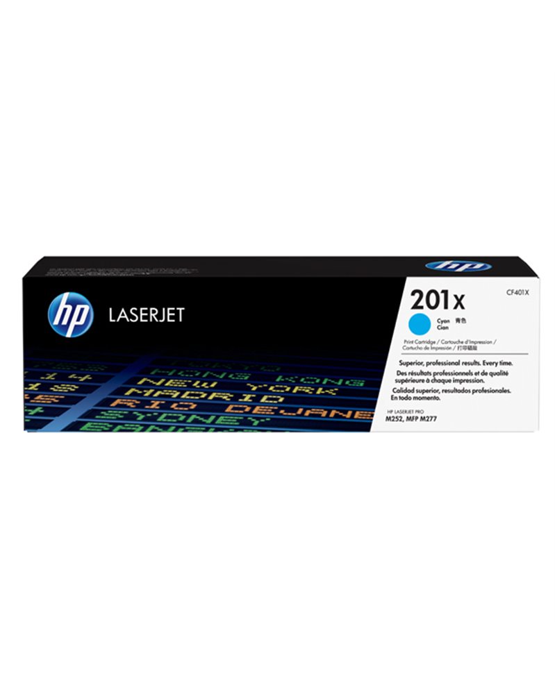 HP 201X TONER CARTRIDGE CIANO LASER JET SERIE M252/M277 ALTA CAPACITA