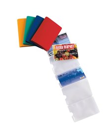 5 Porta Card10 color assortiti in pvc 10 tasche 5,8x8,7cm SEI ROTA