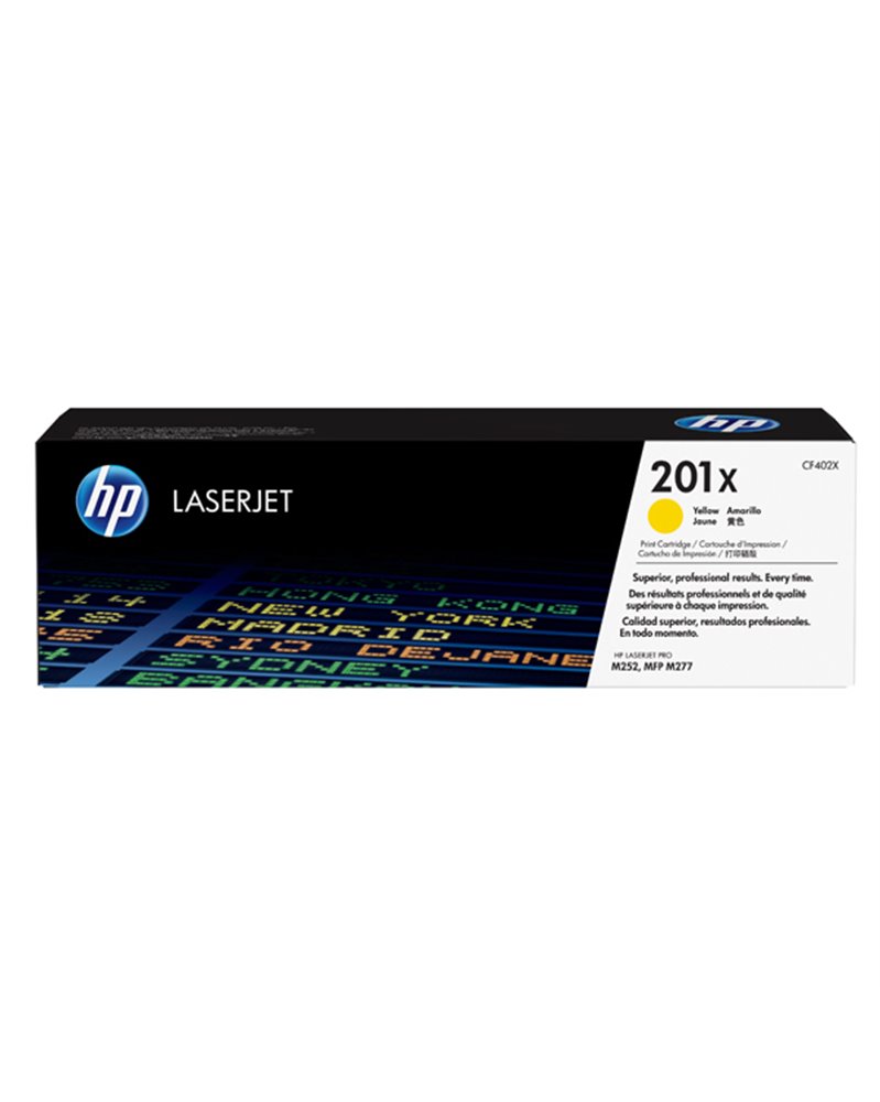 HP 201X TONER CARTRIDGE GIALLO LASER JET SERIE M252/M277 ALTA CAPACITA