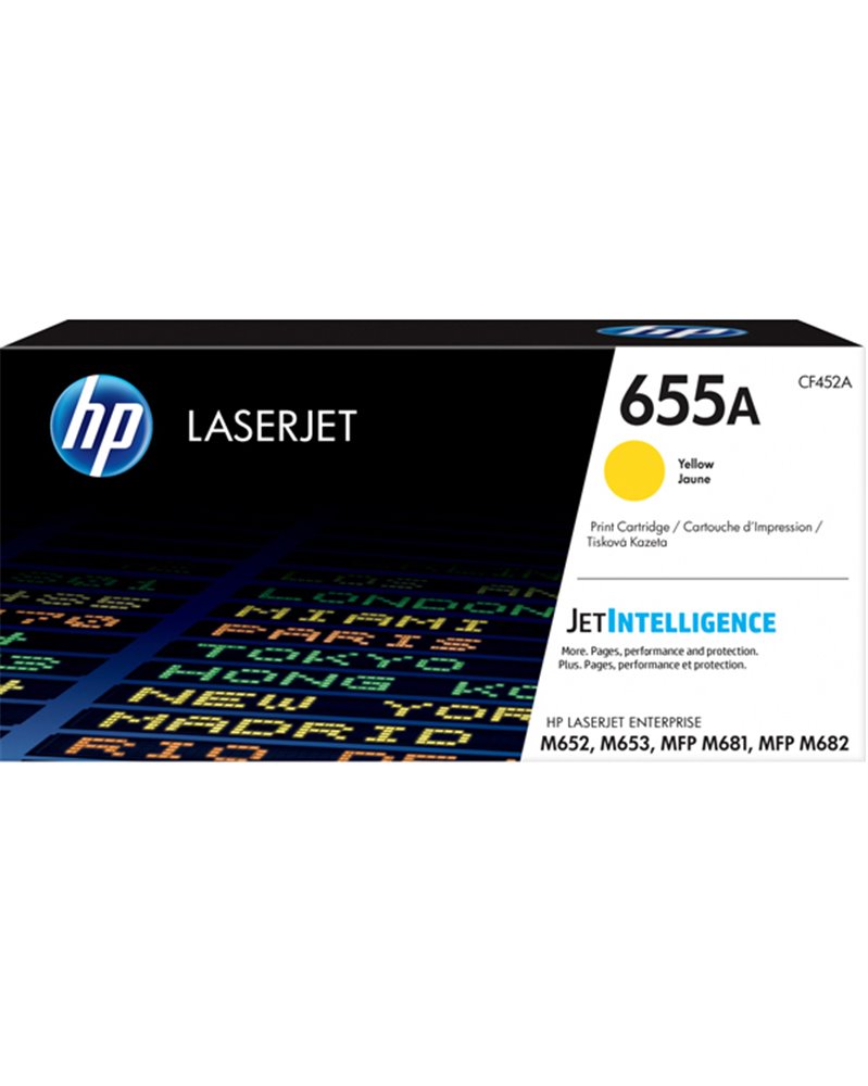 TONER GIALLO HP 655A COLOR LASERJET ENTERPRISE SERIE M652-M653-M681-M683