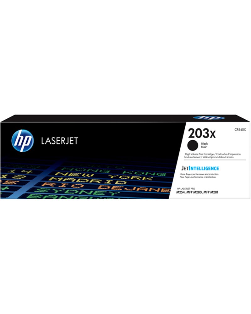 Cartuccia toner nero originale ad alta capacitA' LaserJet HP 203X_3.200PAG