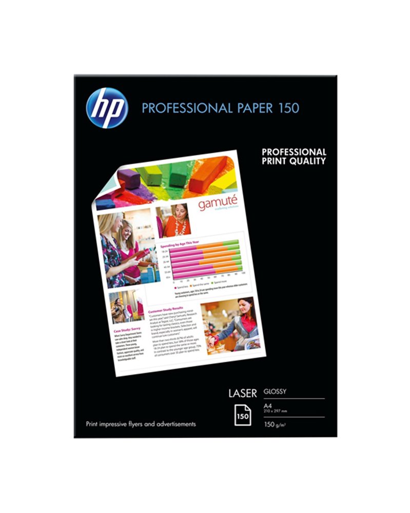 RISMA 150 FG HP PROFESSIONALE GLOSSY PAPER 150g/ m2 A4 LASER