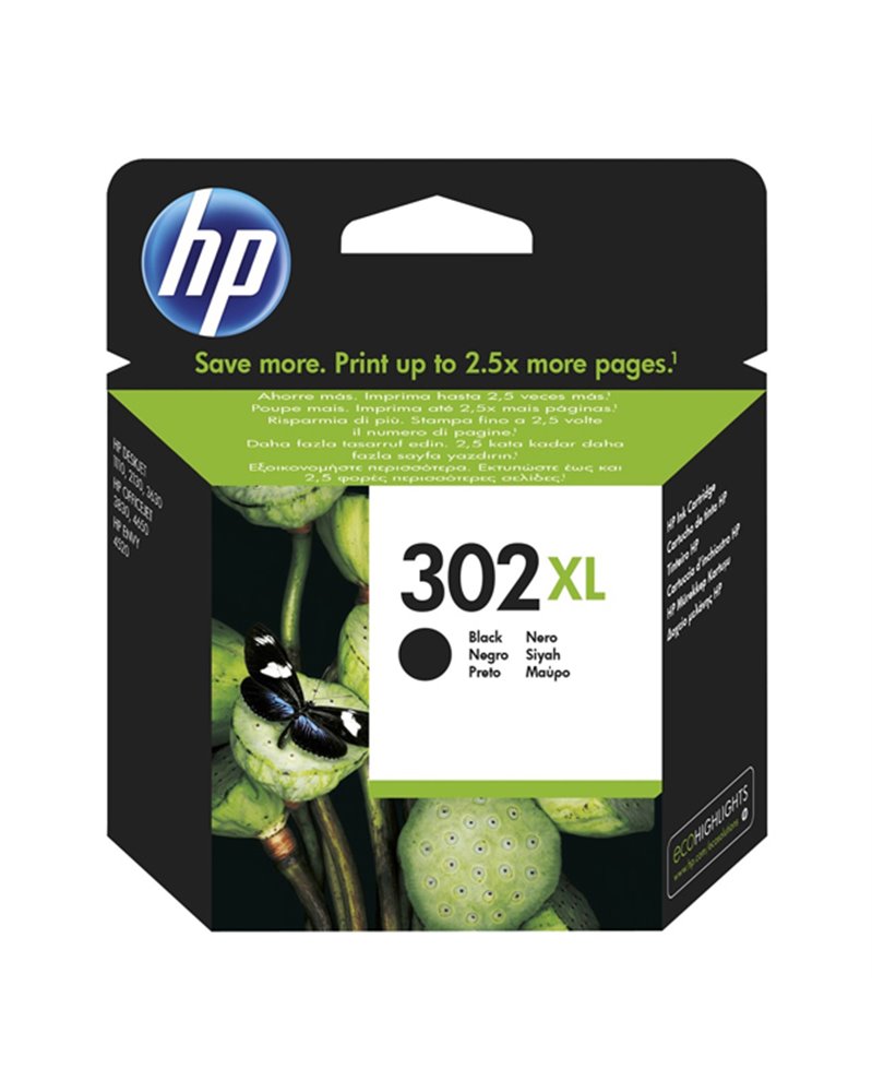 CARTUCCIA INCHIOSTRO NERO AD ALTA CAPACITA' HP 302XL