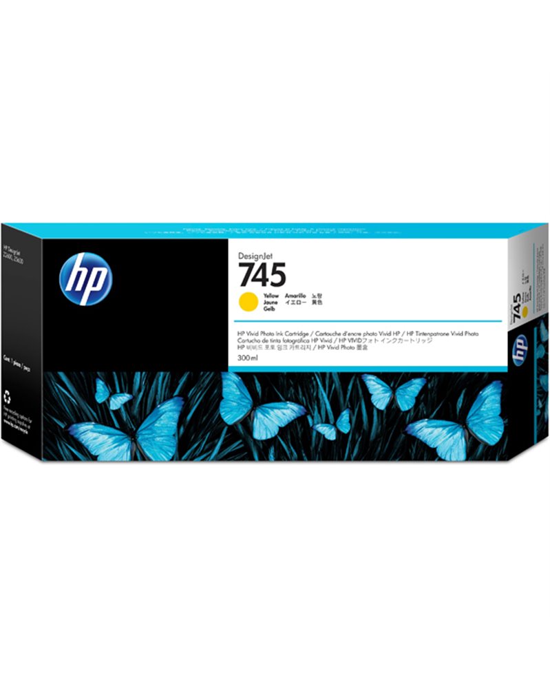 CARTUCCIA GIALLO DESIGNJET HP 745 300 ML