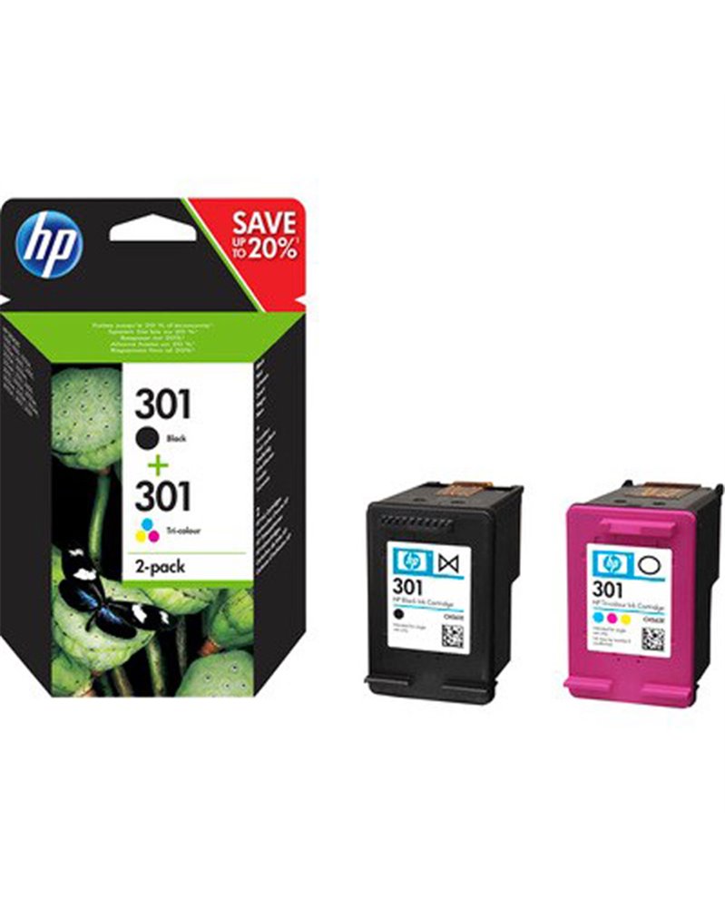 HP 301 INK CARTRIDGE COMBO 2-Pack (NERO+COLORE)