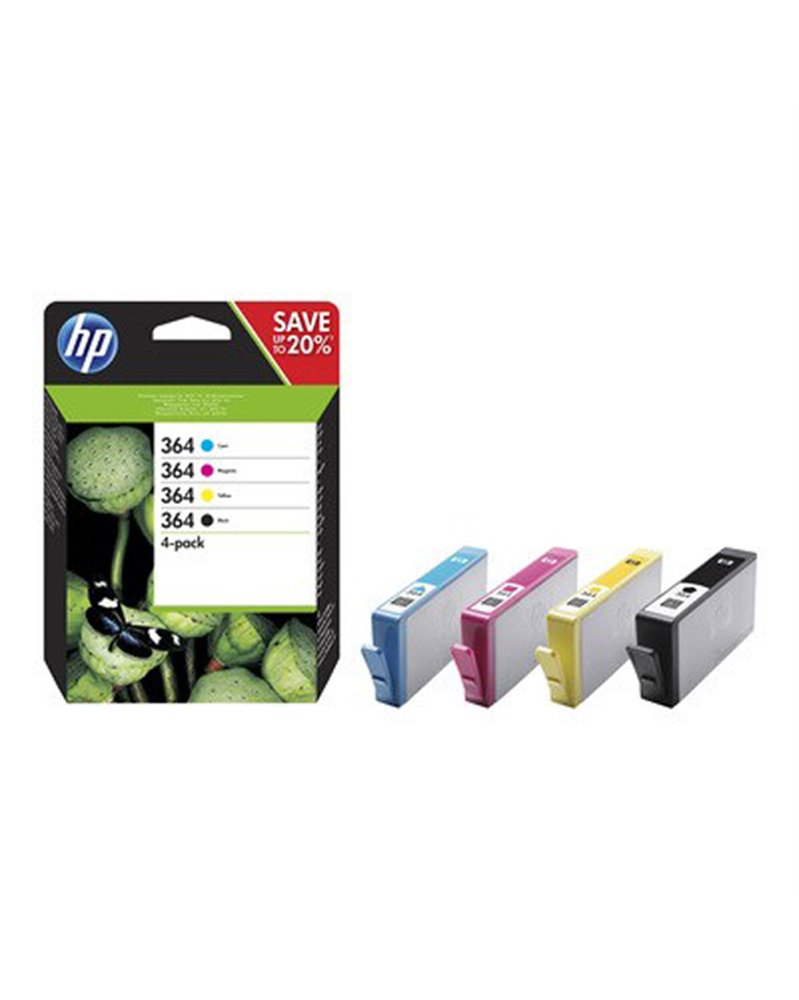 HP 364 CMYK INK CARTRIDGE COMBO 4-Pack