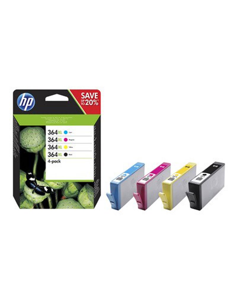 HP 364XL CMYK INK CARTRIDGE COMBO 4-Pack