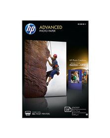 RISMA 25 FG CARTA HP ADVANCED GLOSSY PHOTO PAPER 250 G/MÂ²-10 X 15 CM BORDERLESS