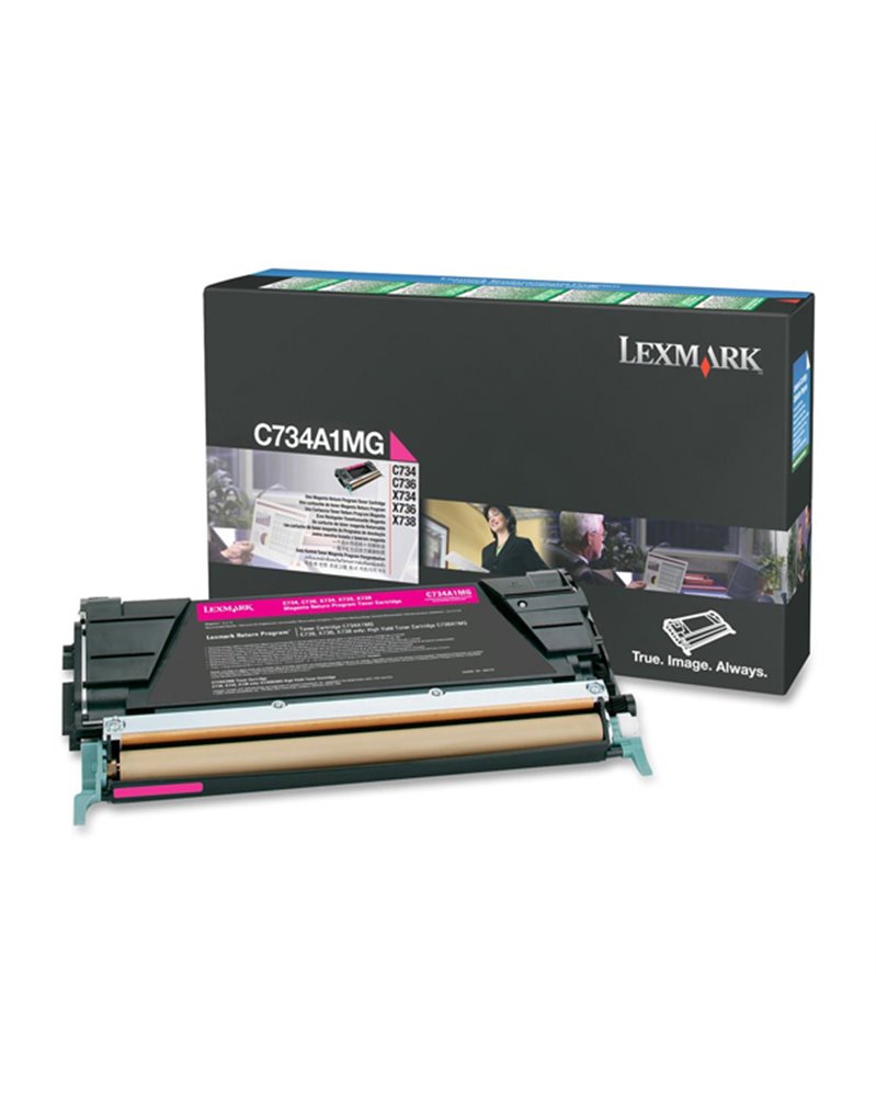 TONER MAGENTA C734, C736, X734, X736, X738, RETURN PROGRAM