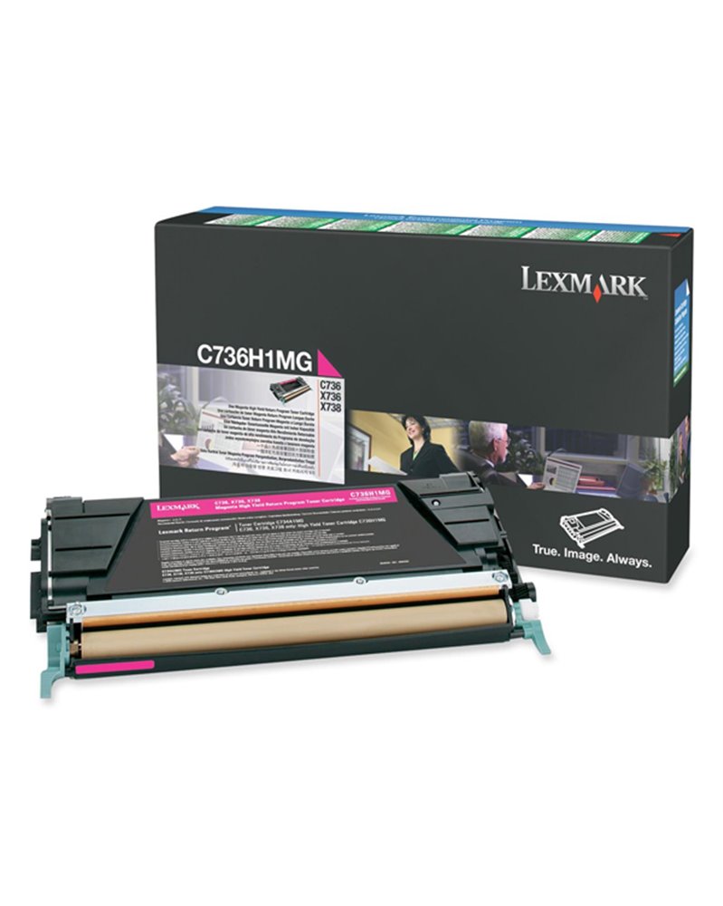 TONER MAGENTA C736, X736, X738, ALTA CAPACITA' RETURN PROGRAM