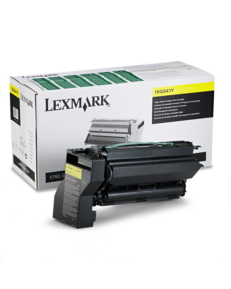 TONER RETURN PROGRAM GIALLO C752 C762 X752E X762E ALTA RESA