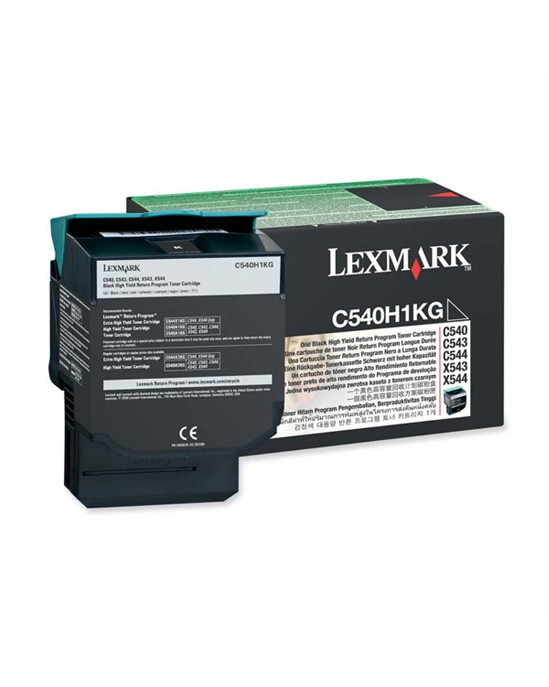 TONER RETURN PROGRAM NERO C540 C543 C544 X543 ALTA CAPACITA'