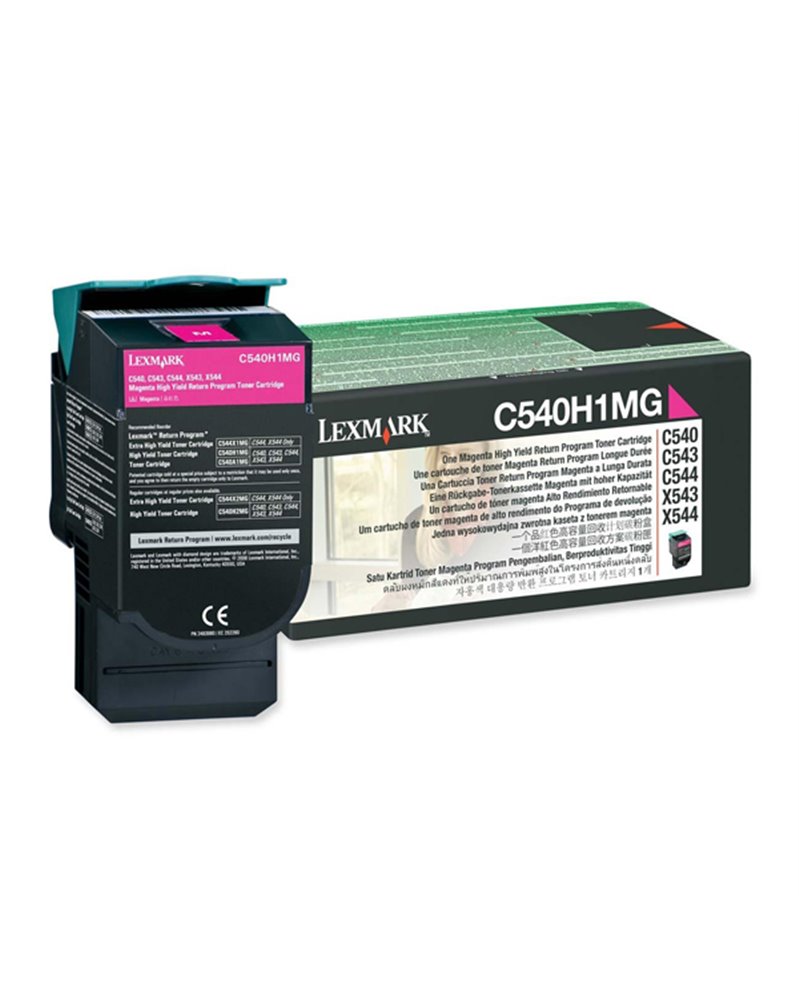 TONER RETURN PROGRAM MAGENTA C540 C543 C544 X543 ALTA CAPACITA'