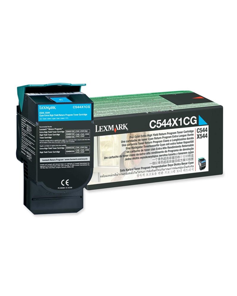 TONER RETURN PROGRAM CIANO C544 X544 ALTISSIMA CAPACITA'