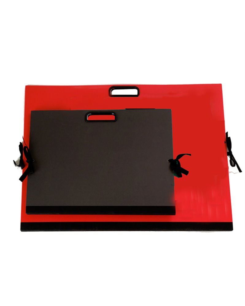CARTELLA PORTADISEGNI C/MANIGLIA 70X50CM NERO BREFIOCART