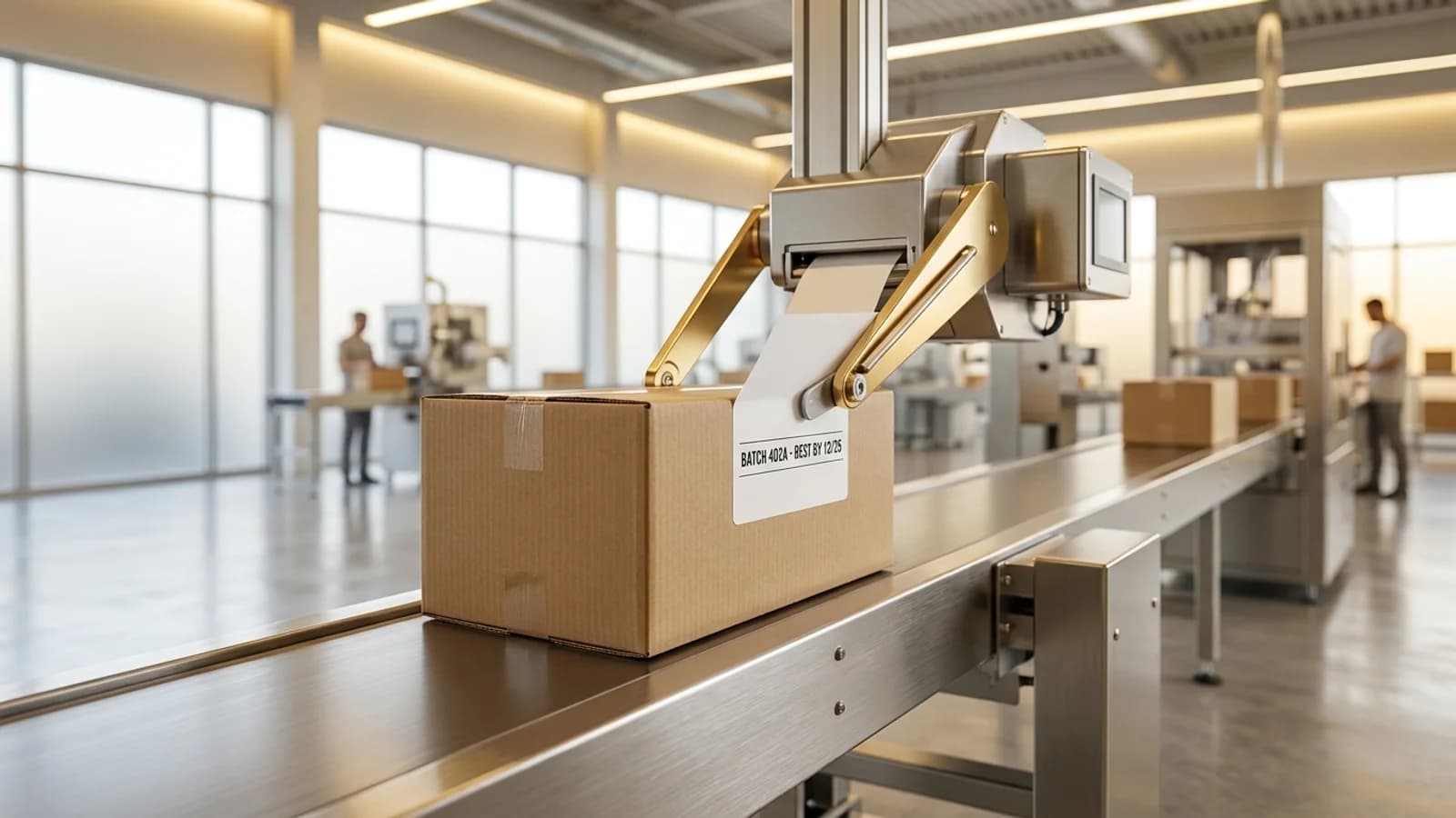 Sistema Print & Apply a bordo di una linea di produzione