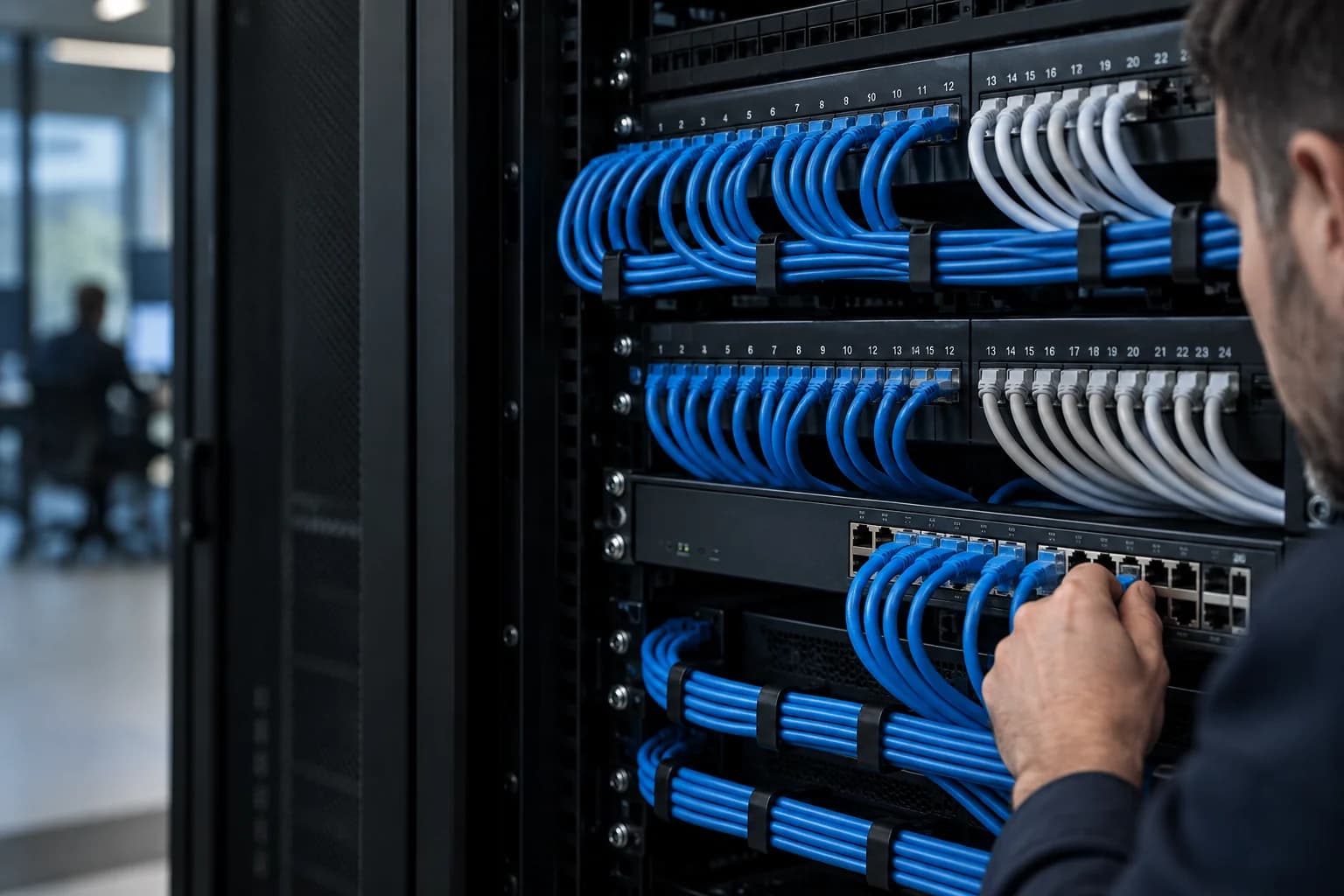 Reti e sicurezza: concept illustrativo