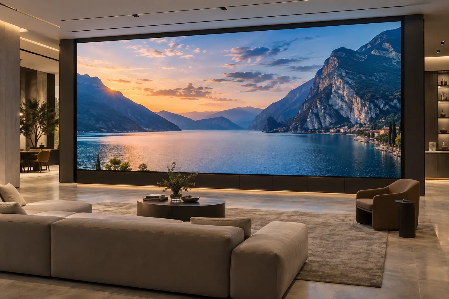 Ledwall: parete indoor, ambientazione illustrativa